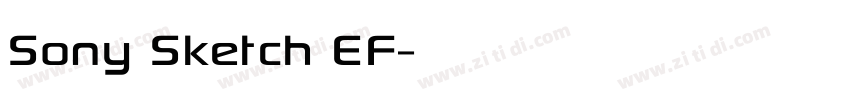 Sony Sketch EF字体转换
